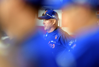 [포토]3연승 노리는 한화 김경문 감독