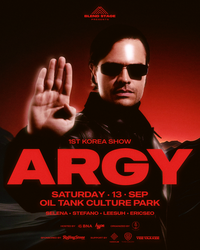 세계적인 멜로딕 테크노 아티스트 ARGY, 첫 내한 공연 확정