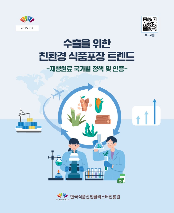 식품진흥원, 국내 식품기업의 필수 지침서! 재생원료 활용 포장 트렌드 발간
