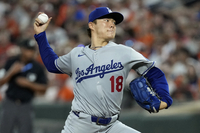 ‘아쉽다’ 야마모토 9회말 2사까지 ‘노히트’였는데…홈런 허용→불펜 방화로 ‘승리 무산’, 다저스는 5연패 늪