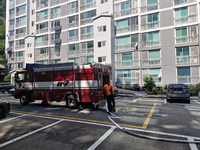 [강원소방]강릉 가뭄 아파트 급수지원 시작