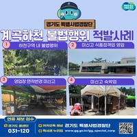 경기도,여름철 계곡 한철 장사 여전...불법행위 12건 적발