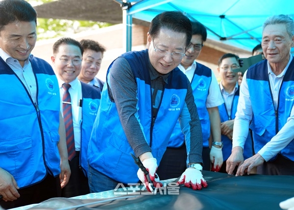 김영록 지사, 아름다운 동행 봉사단과 이웃 사랑 실천