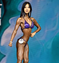 나바코리아(NABBA KOREA) 핏모델 김다솔, 완벽한 라인으로 숏 1위 차지!