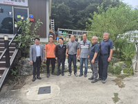 육동한 시장, 기업혁신파크 주민대책위와 오찬 간담회