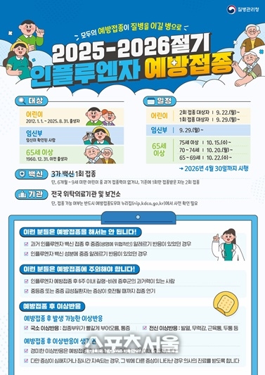 전남도, 겨울철 인플루엔자 예방접종 22일부터 시행