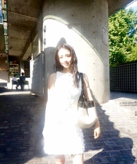 손연재, 화이트 패션으로 뽐낸 산뜻한 나들이