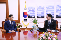 우원식 의장, 차정인 국가교육위원장 접견