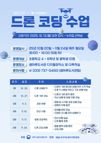 샘마루도서관, 하반기 ‘드론 코딩 수업’ 운영