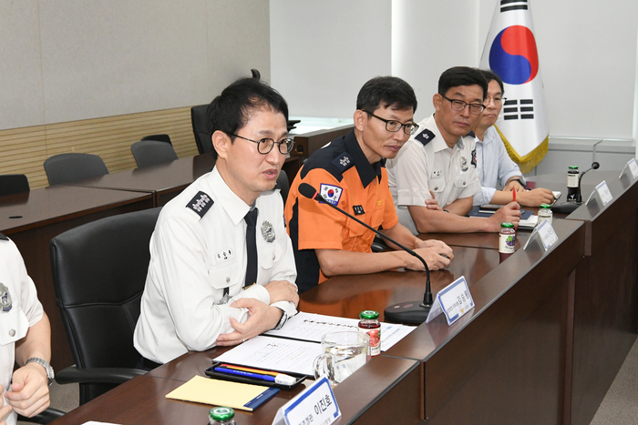 김승룡 소방청장 직무대행, 소방노조와 노사 상생 소통