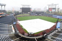 [포토] 방수포 덮힌 대전 한화생명볼파크