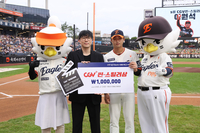 사이클링히트 질주? 단독 홈 스틸? 2000삼진? NO! ‘점프캐치’ 한화 이원석, 월간 CGV 씬-스틸러상 9월 수상자 선정