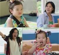 랄랄 딸, 엄마 뛰어넘은 텐션…깜찍한 어깨 춤으로 화답(‘슈돌’)