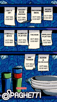 르세라핌(LE SSERAFIM), 10 24일 싱글 ‘SPAGHETTI’로 컴백