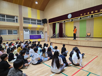 [강원소방]철원, 노후 아파트 인접 초등학교 화재 예방 교육