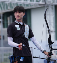 [포토]김종우 정몽구배 양궁 리커브 4강 진출