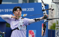 [포토]박주혁, 4강 정조준