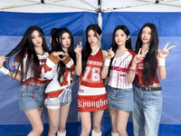 아일릿, 폭우도 막지 못한 열정···뜨거웠던 대학 축제 현장