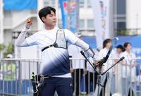 [포토]이우석, 정몽구배 양궁 리커브 4강 진출