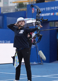 [포토]박리예, 정몽구배 양궁 컴파운드 우승