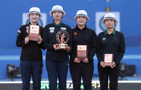 [포토]정몽구배 한국양궁대회 여자 리커브 수상자들