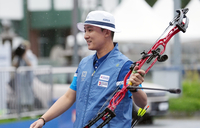 [포토]컴파운드 결승전 치르는 김종호