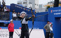 [포토]임시현, 우승을 향한 슈팅(정몽구배 양궁)