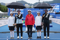 [포토]정몽구배 결승에서 맞붙은 임시현과 강채연