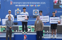 [포토]리커브 남자 수상자들의 기념촬영