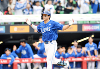 [포토]삼성 김영웅, 2점 홈런 세리머니