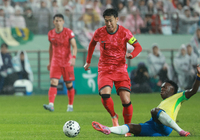 홍명보호 ‘삼바군단 위력 실감’ 담대한 경기에도 전반 2실점, 예측 가능한 속도·패스로 흔들 수 없다 [브라질전 현장]