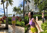 이지혜 “배 나와도” 비키니 인증샷