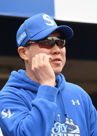 [포토]삼성 박진만 감독, 3차전 승리를 향해!