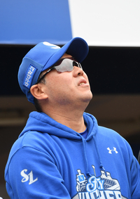 [포토]삼성 박진만 감독, 비는 안 오고...