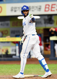 [포토]삼성 디아즈, 홈런 봤지?