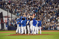 [포토]SSG에 3승 1패 거두며 PO 진출하는 삼성