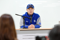 [포토]준플레이오프 4차전 앞둔 삼성 박진만 감독