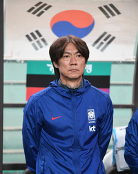 [포토] 홍명보 감독 ‘오늘은 이겨야 해’