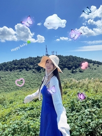 남규리, 파란 제주 하늘 아래 청량美 폭발! 이온음료 광고인 줄