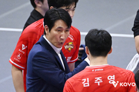 첫 경기 셧아웃 ‘완패’ 권영민 감독 “(김)주영이 하이볼 토스가…공격수 리듬도 맞지 않았다”[현장인터뷰]