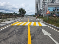 평창군, 진부 웰라움 아파트(중로 2-2호) 정문 도로에 과속방지턱 설치