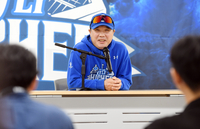 [포토]삼성 박진만 감독, “4차전 선발은 원태인”