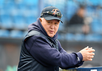 [포토]한국시리즈 진출 노리는 한화 김경문 감독