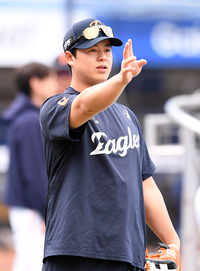 [포토]한화 노시환, 한국시리즈 가자!