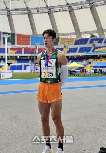 장흥군 직장운동경기부 김장우, 전국체전 세단뛰기 ‘금메달