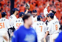 [포토] 한화, 한국시리즈 진출!