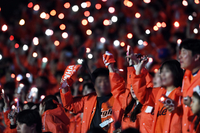 [포토]한국시리즈 진출을 바라는 한화의 응원