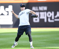 [포토] 문동주 ‘반드시 승리한다’