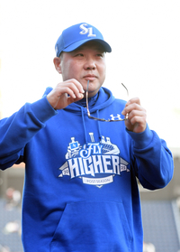 [포토]삼성 박진만 감독, 운명의 5차전 앞두고...