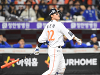 [포토]1타점 2루타 치는 한화 채은성